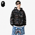 BAPE Color Camo Shark Zip Hoodie - Black & Yellow