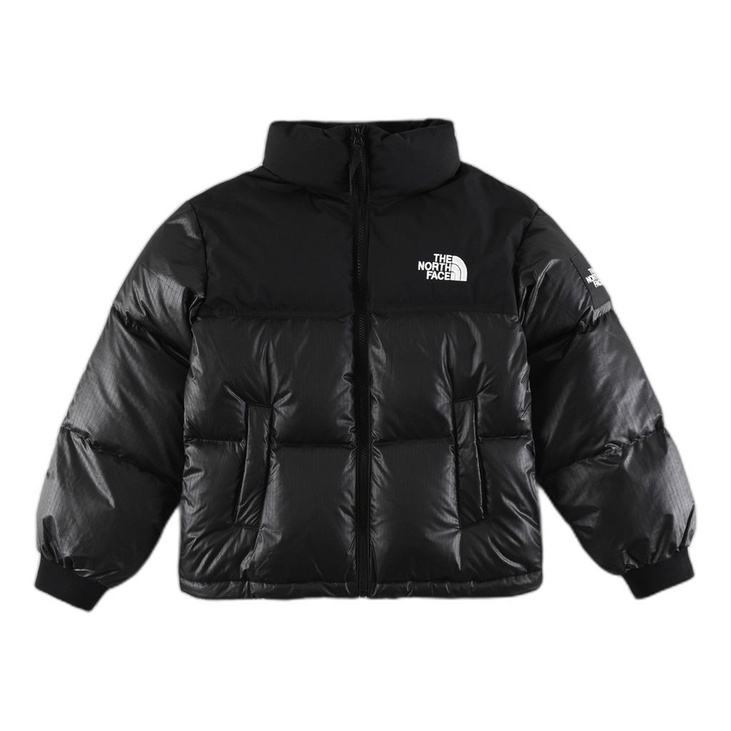 The North Face Nuptse Cropped Puffer Jacket in Black | 700-Fill