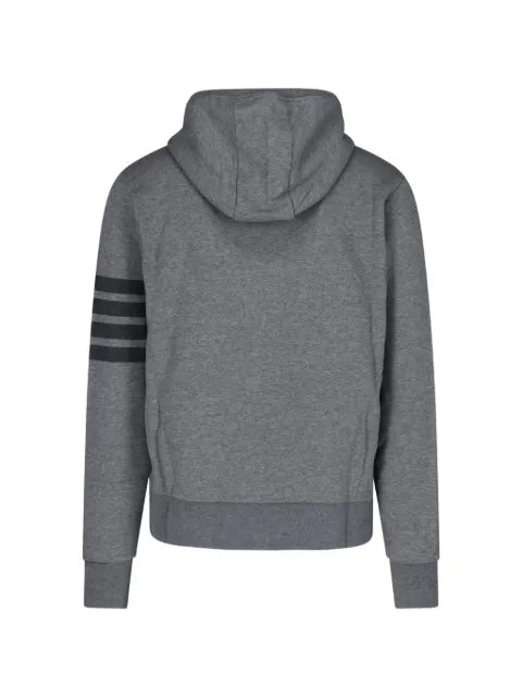 Thom Browne classic Loopback 4-Bar zip-up hoodie