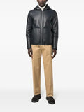 Liska leather reversible bomber jacket