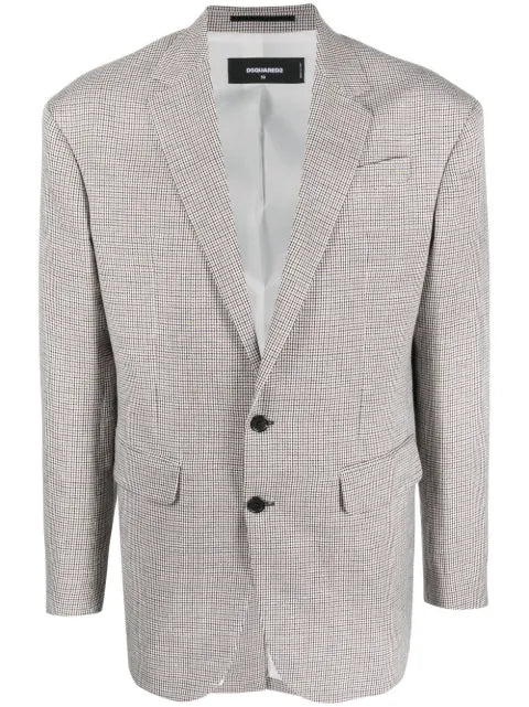 DSQUARED2 single-breasted checked jacket