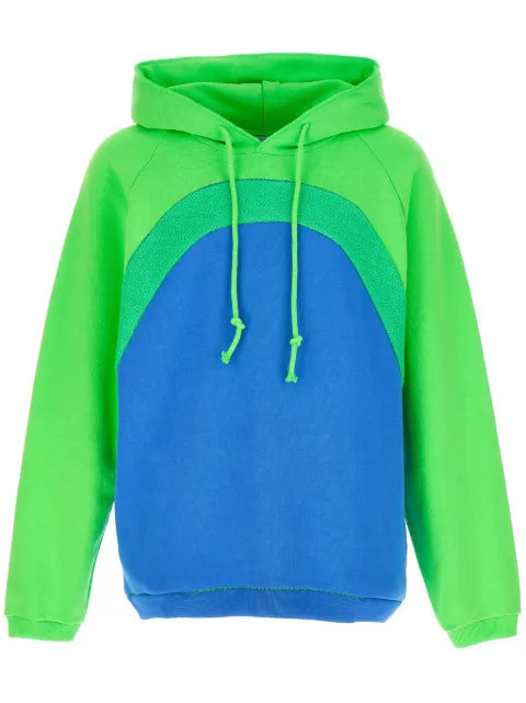 ERL Rainbow bouclé cotton hoodie