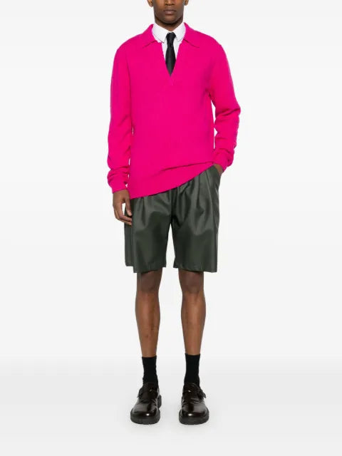 Winnie NY split-neck bouclé jumper