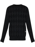 Balmain logo-patch wool jumper
