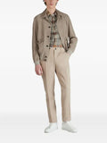Montedoro buttoned suede leather jacket