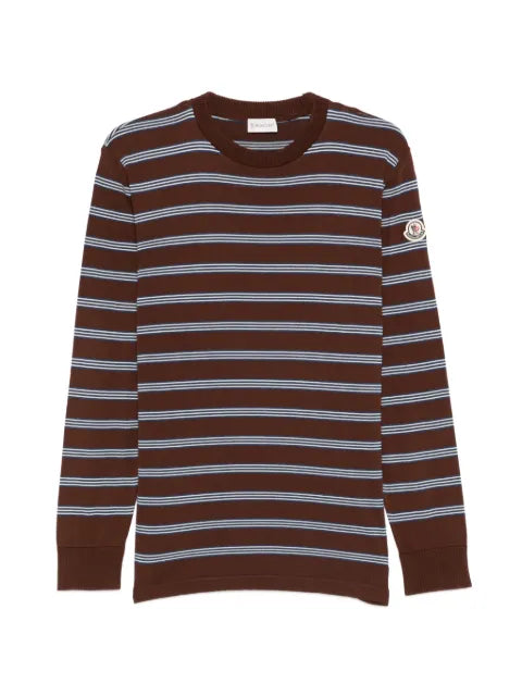 Moncler striped cotton sweatshirt
