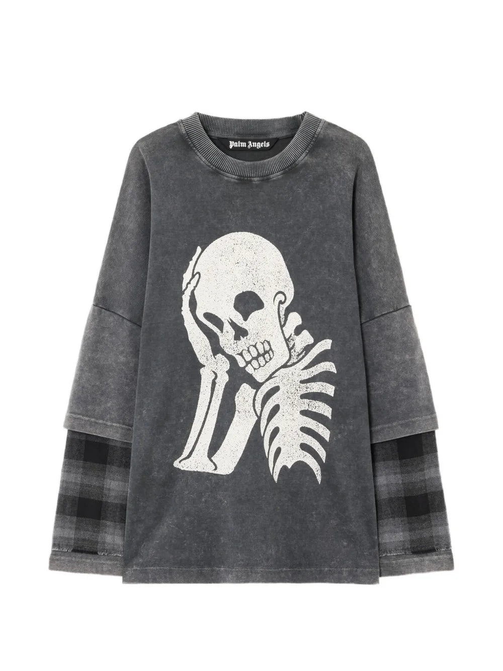 Palm Angels Skull Long-Sleeve Shirt