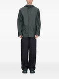 Rains hooded fishtail-hem jacket