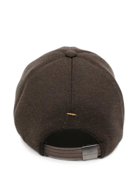 Paul & Shark logo-plaque knitted baseball cap