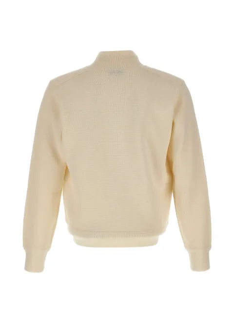Kangra high-neck button-up cardigan