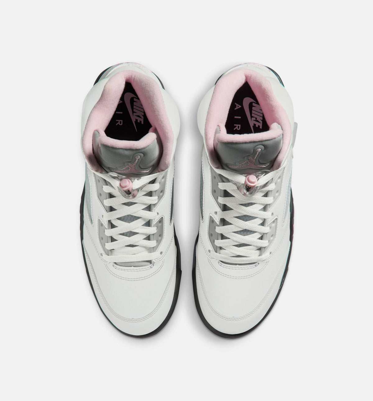 Air Jordan 5 Retro Medium Soft Pink Men's Lifestyle Shoes - White/Soft Pink/Black