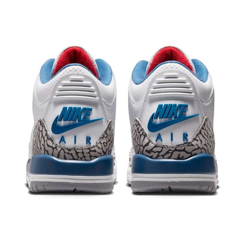 Big Kid's Jordan 3 Retro "True Blue" Wht/Fire Red-True Blue (DM0967 104)