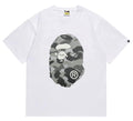 BAPE Grey Camo Ape Head Graphic T-Shirt