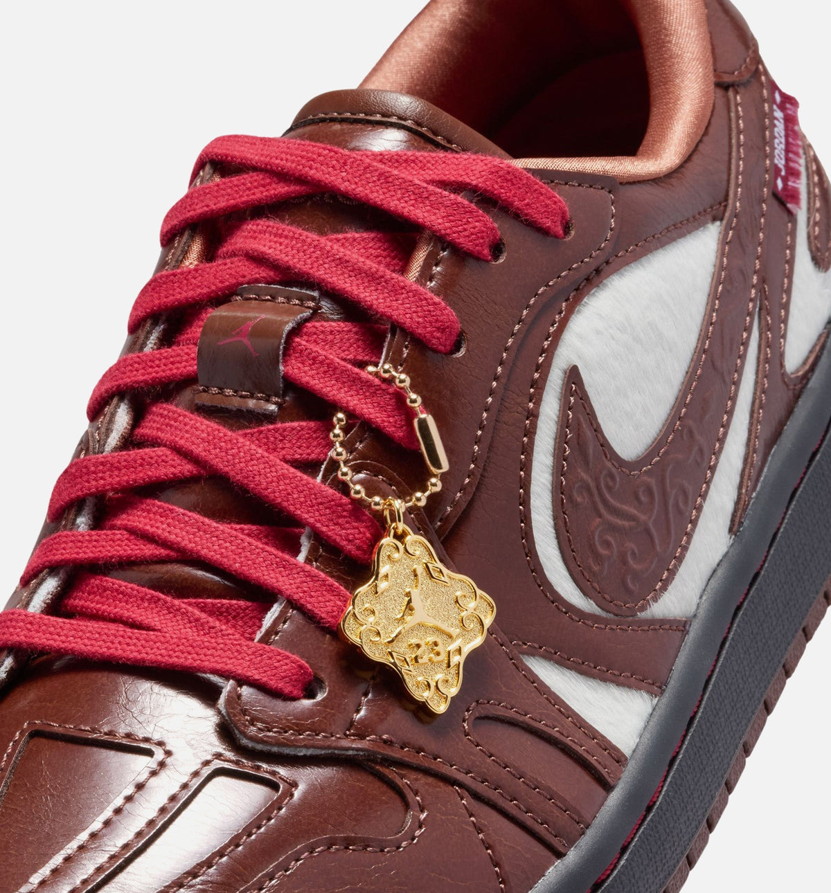 Air Jordan 1 Low Lunar New Year - Women's Lifestyle Sneaker (Light Chocolate/Black)