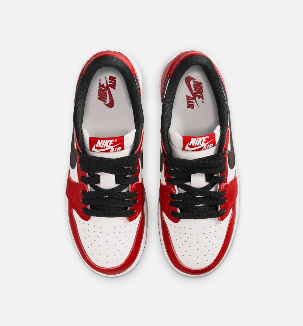 Air Jordan 1 Retro Low OG 'Laser Black and Varsity Red' Grade School - Black/Varsity Red/Summit White