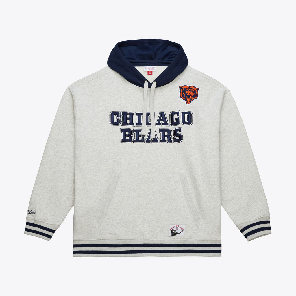 M&N NFL Off Season Fleece Hoodie Vintage Logo Chicago Bears