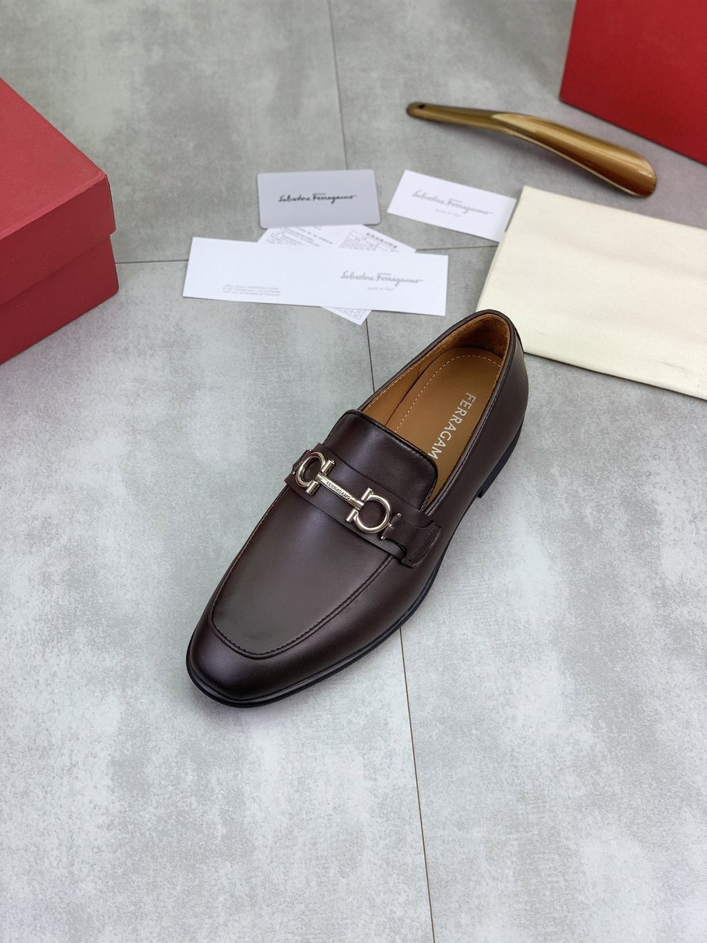 Salvatore Ferragamo Metal Bit Loafers