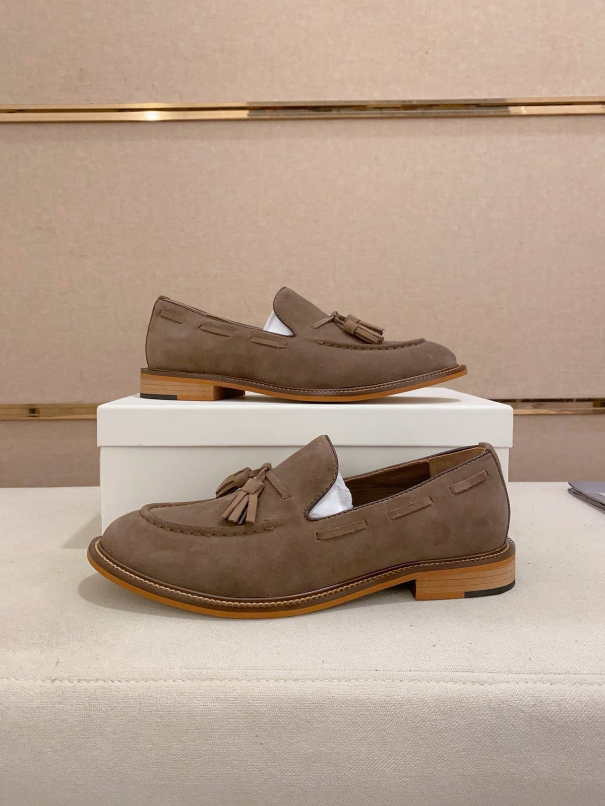 Brunello Cucinelli Suede Tassel Loafers