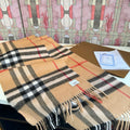 Burberry Fringed Plaid Scarf